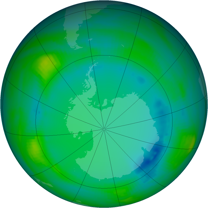 Ozone Map 1998-07-25